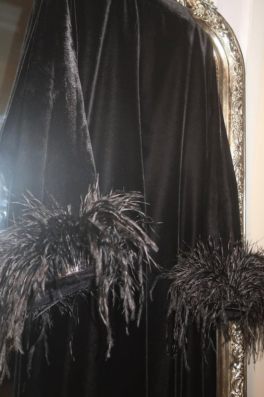 Velvet x Feather Abaya