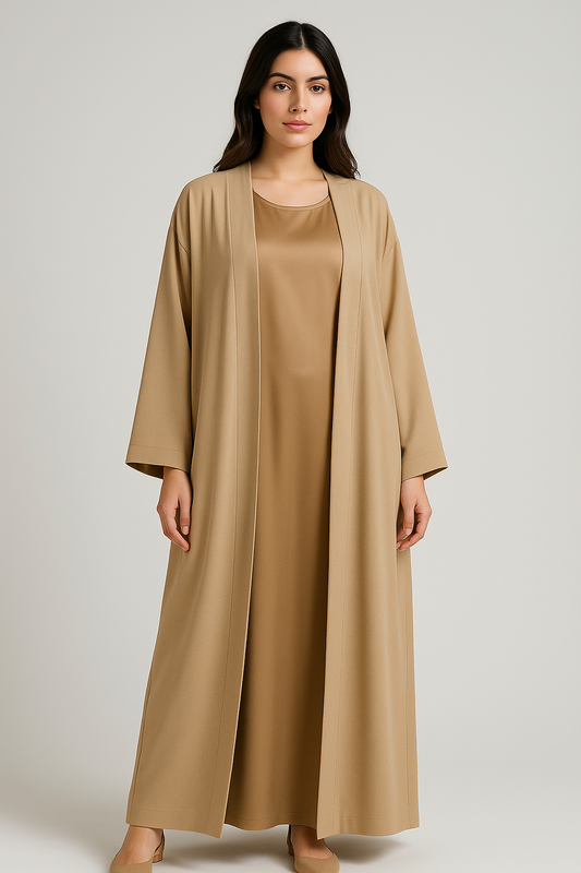 Plain Matching Inner Satin Dress