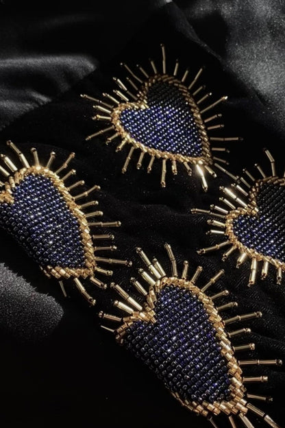 Hearts Sleeve Abaya