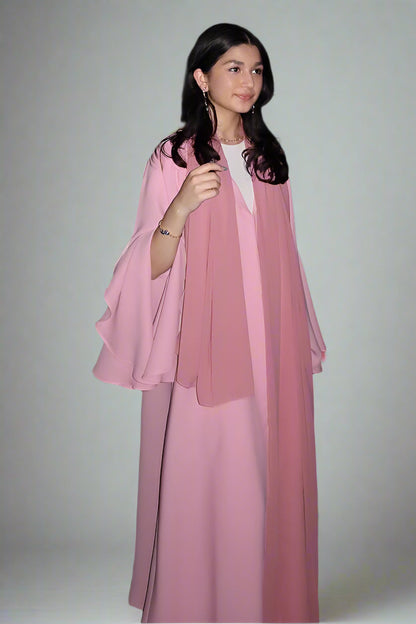 Ruffle Sleeve Abaya