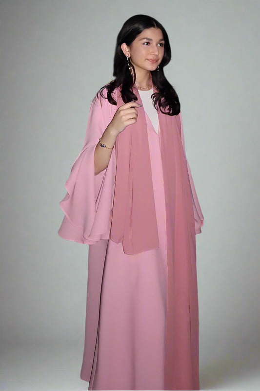 Ruffle Sleeve Abaya